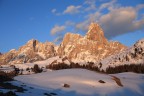 tramonto sulle dolomiti