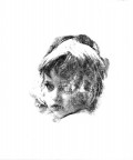 Sguardo profondo di bambina Sguardo profondo di bambina