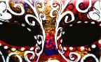 particolare di una maschera veneziana