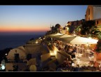 Scorcio di Santorini al tramonto