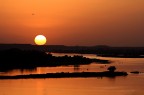 Tramonto sul fiume Niger.