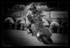 Vespa in pista, old style Vespa in pista, old style