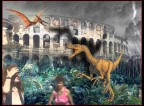 Ecco il mio nuovo lavoro! Bhe sono partita da una foto fatta al colosseo quest'estate per poi dargli un effetto post-apocalittico (con la vegetazione che cresce attorno) e l'aggiunta di dinosauri che invadono il mondo (quasi a m� di vecchi film anni '50).. commenti e critiche sempre ben accetti!!!