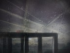 paesaggio riflesso su cemento reale paesaggio riflesso su cemento reale