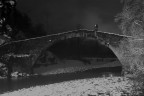 notturna al ponte con neve notturna al ponte con neve