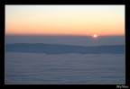 Tramonto su un mare di nebbia