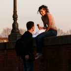 Attimo strappato camminando per strada.