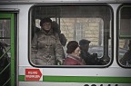 Donna sull'autobus Donna sull'autobus