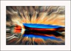UNa barca carica di colori esplosivi UNa barca carica di colori esplosivi