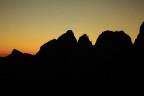 Gruppo Sella in silhouette Gruppo Sella in silhouette