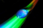 Drop and rainbow Drop and rainbow