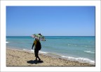 A passeggio in spiaggia A passeggio in spiaggia