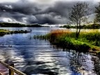 HDR Irish Lake Landscape - The fisher HDR Irish Lake Landscape - The fisher