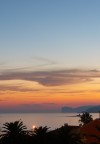 sunset on capo caccia