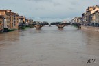 l'arno di firenze da ponte vecchio