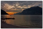 Sera sul golfo di Torbole. Sera sul golfo di Torbole.