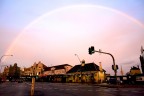Newtown in a rainbow .. :) Newtown in a rainbow .. :)