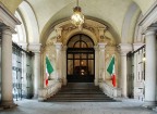 Torino capitale : Palazzo Carignano, ingresso al museo del r Torino capitale : Palazzo Carignano, ingresso al museo del r