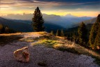 Tramonto dal Passo Valparola Tramonto dal Passo Valparola