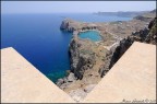 Panorama della baia di St. Paul a Lindos Panorama della baia di St. Paul a Lindos