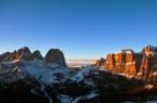 Tramonto sul Sassolungo e Gruppo del Sella Tramonto sul Sassolungo e Gruppo del Sella