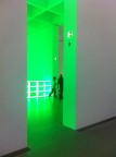 Col telefono, no dati.

Si tratta di una istallazione d'arte contemporanea in cui una stanza � resa verde con iluminazione a neon. Le indicazioni dell'uscita di sicurezza, invece, non sono parte dell'opera... 

commenti e critiche a piacimento.