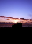 silhouette at sunset