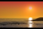 Tramonto con foschia a Ostia Tramonto con foschia a Ostia