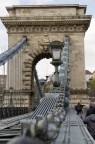 Particolare del Ponte delle Catene di Budapest.