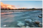 Sunset on the Gesso river Sunset on the Gesso river