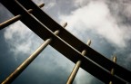 against sky