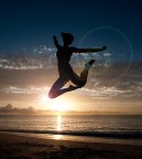 Jumping in the sunset Jumping in the sunset