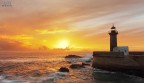 Sunset at Farol da Foz do Douro Sunset at Farol da Foz do Douro