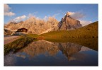 Baita Segantini al tramonto Baita Segantini al tramonto
