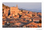Luce calda sui tetti di Gubbio Luce calda sui tetti di Gubbio