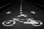 bike, man, arrows, stripes and ............. bike, man, arrows, stripes and .............