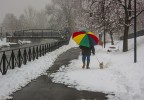 A passeggio nella neve A passeggio nella neve