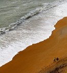 Walking on the beach Walking on the beach