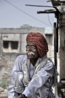 Uomo lungo la strada per Jaipur - India Uomo lungo la strada per Jaipur - India