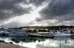 Porto di pesaro e nuvole Porto di pesaro e nuvole