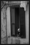 La signora di fronte! La signora di fronte!