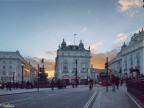 Tramonto a Piccadilly Circus Tramonto a Piccadilly Circus