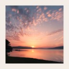 Tramonto sulla diga