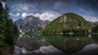 Lago di Braies (panoramica) Lago di Braies (panoramica)