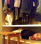 scattata con mezzi di fortuna, ma la scenetta mi pareva cos� carina...