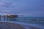 Scatto con lunghissima esposizione presso la costa dei trabocchi a San Vito Chietino