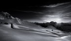 La strada per il passo Giau BW version La strada per il passo Giau BW version