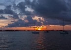 Tampa Sunset with boats
