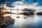 trabocco al tramonto