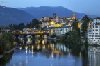 Bassano del Grappa into the blue time